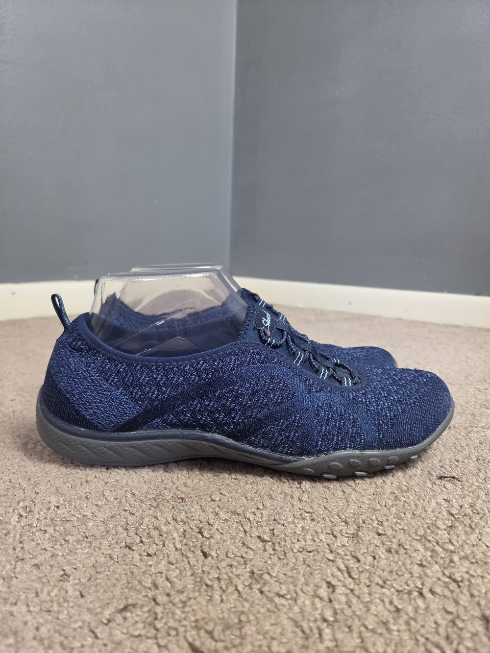Skechers Men's Navy Knit Slip-On Sneakers